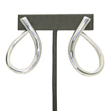 Simon Sebbag Sterling Silver Tapered Loop Hoop Earrings E2994 SSD - ILoveThatGift