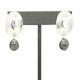 Simon Sebbag Sterling Silver Convex Rainbow Pearl Pierced Earrings EC45PRSP - ILoveThatGift