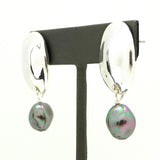 Simon Sebbag Sterling Silver Convex Rainbow Pearl Pierced Earrings EC45PRSP - ILoveThatGift