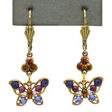 Anne Koplik Small Openwork Purple Butterfly Earrings with Swarovski Crystal ER4058PUR - ILoveThatGift