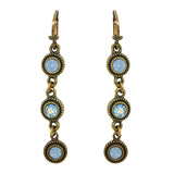 Anne Koplik Gold Air Opal Blue Stacked Drops Bracelet with Swarovski Crystal BR4722AIR - ILoveThatGift