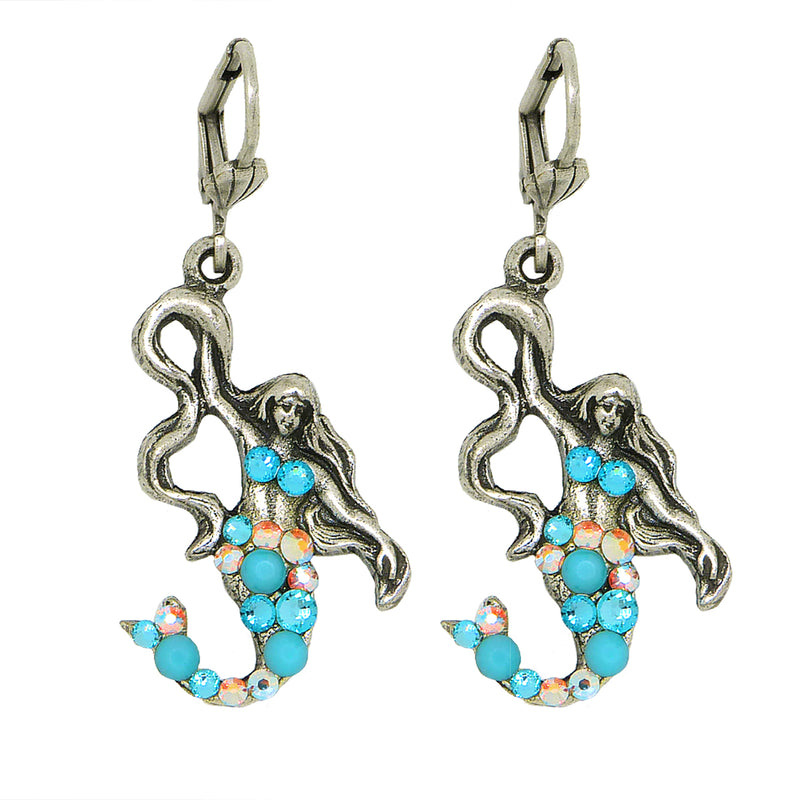 Anne Koplik Roxy Mermaid Drop Swarovski Crystal Earrings ES3147TUR - ILoveThatGift