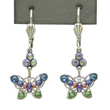 Anne Koplik Small Openwork Blue Butterfly Earrings with Swarovski Crystal ES3176DEN - ILoveThatGift