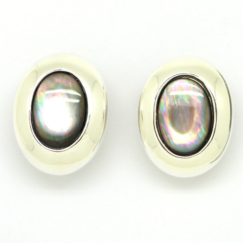 Simon Sebbag Sterling Silver Black Tahitian Pearl Clip Earrings ES35BTP - ILoveThatGift