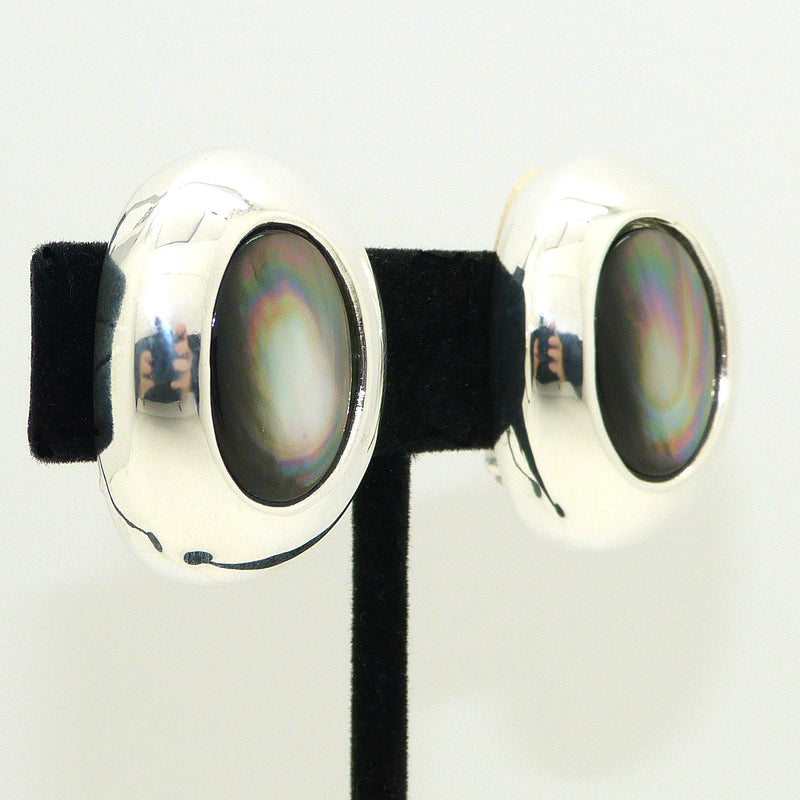 Simon Sebbag Sterling Silver Black Tahitian Pearl Clip Earrings ES35BTP - ILoveThatGift