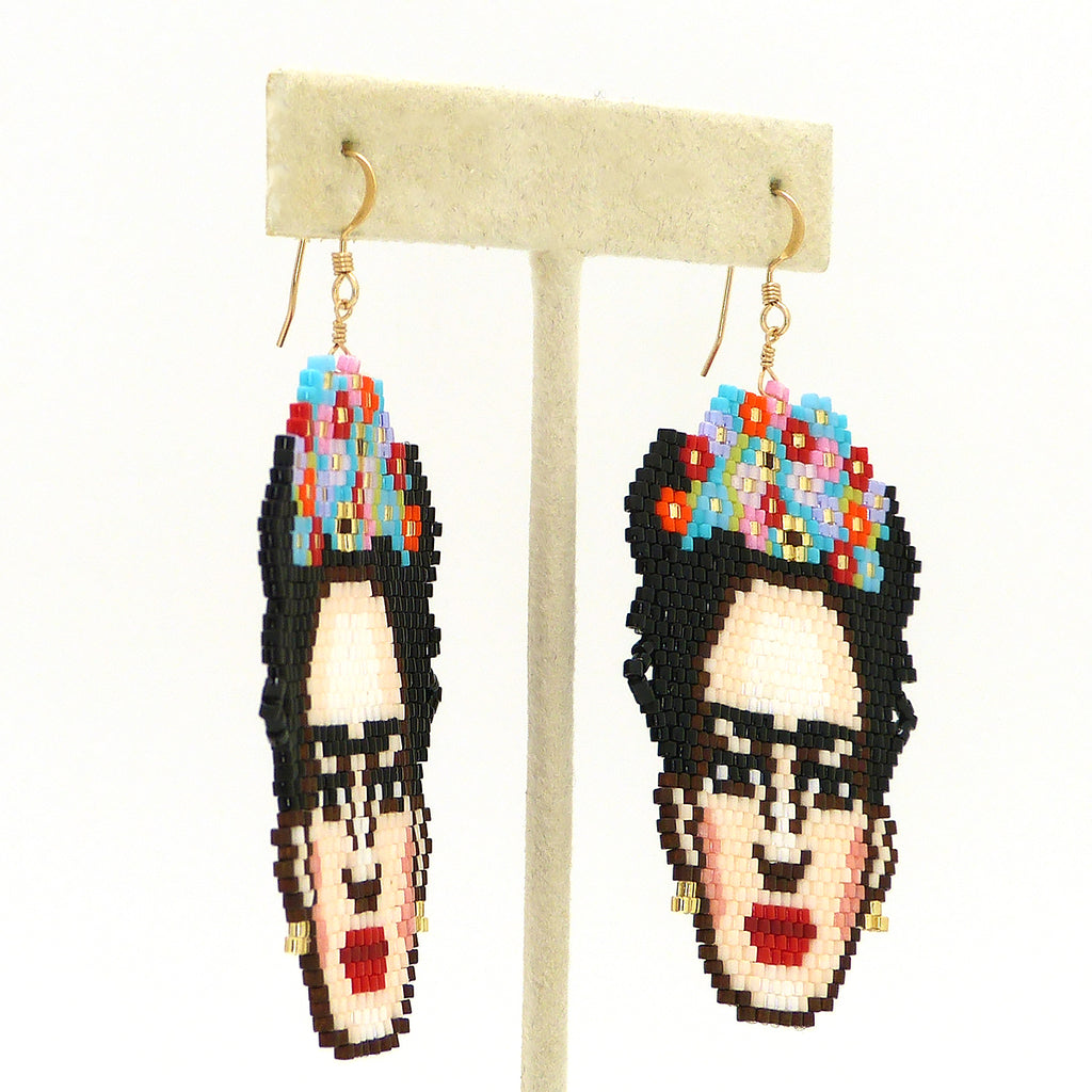 14K Gold Filled Frida Kahlo Inspire Earrings by bara boheme