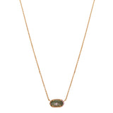 Kendra Scott Elisa Rose Gold Pendant Necklace In Black Gray Mother Of Pearl Ret $60 - ILoveThatGift