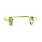 Kendra Scott Gold Elton Pinch Adjustable Cuff Bracelet in Abalone Shell Ret $65 - ILoveThatGift