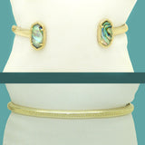 Kendra Scott Gold Elton Pinch Adjustable Cuff Bracelet in Abalone Shell Ret $65 - ILoveThatGift
