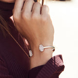 Kendra Scott Gold Elton Pinch Adjustable Cuff Bracelet in Abalone Shell Ret $65 - ILoveThatGift