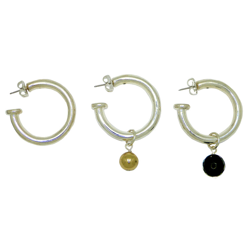 Simon Sebbag Sterling Silver 925 SET EC146 Earrings Wear 3 Ways SSD - ILoveThatGift