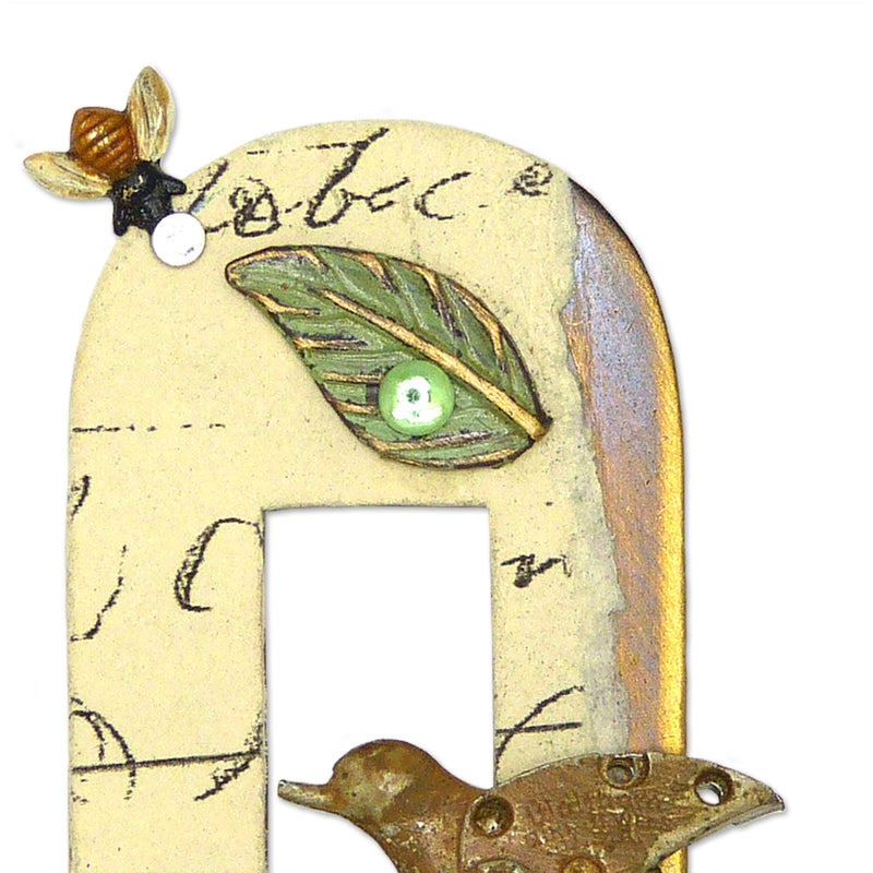 Mullanium Jewelry Framed Steampunk Bird in Tree Pin Handmade Artists Jim Tori Mullan - ILoveThatGift
