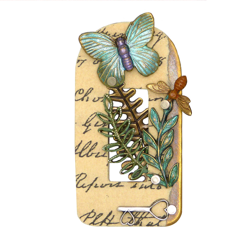 Mullanium Jewelry Framed Steampunk Butterfly Pin Handmade Artists Jim Tori Mullan - ILoveThatGift