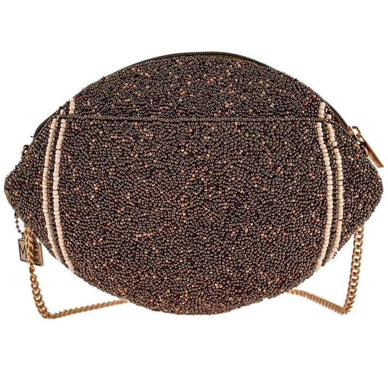 Mary Frances First Down Beaded Crossbody Football Handbag S001-670 - ILoveThatGift