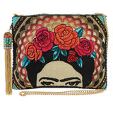 Mary Frances Frida Beaded Embroidered Crossbody Clutch Handbag - ILoveThatGift