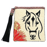 Mary Frances Hoofing It Beaded Horse Cross body Handbag Equine - ILoveThatGift