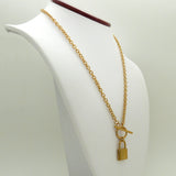 Jane Toggle Lock 18K Gold Necklace 20"  by Sahira - ILoveThatGift
