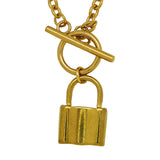 Jane Toggle Lock 18K Gold Necklace 20