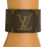 Repurposed Louis Vuitton Monogram LV Leather Cuff Bracelet Suzy T Designs - ILoveThatGift