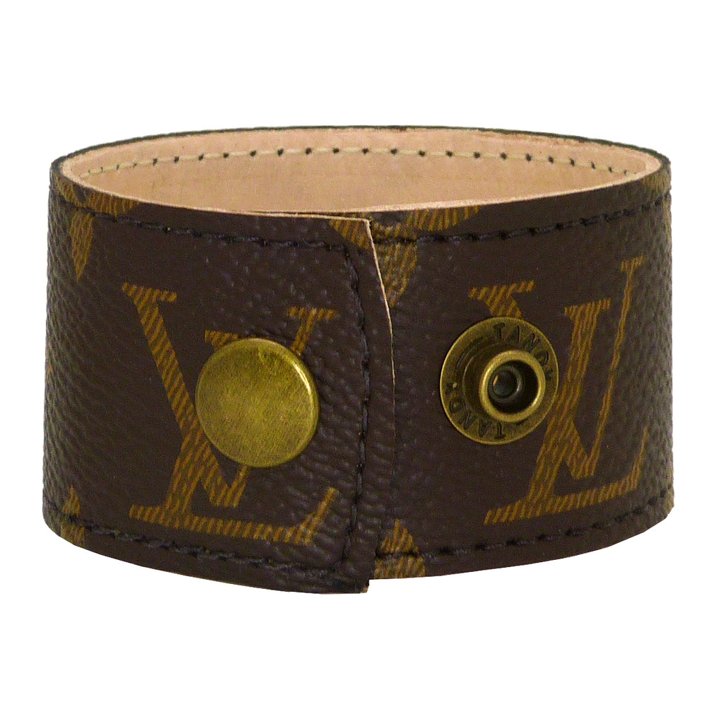 Louis Vuitton Monogram Leather Cuff Bracelet