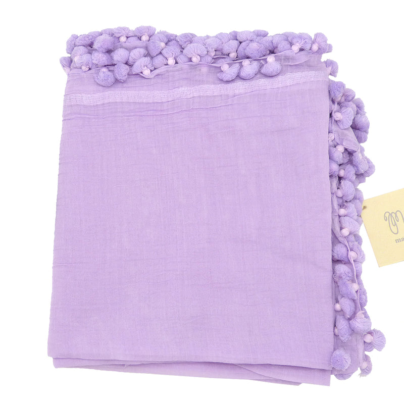 Matta NY Dupatta Shawl Scarf Iris Purple Large 100 x 200 cm - ILoveThatGift