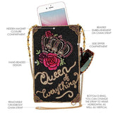 Mary Frances Queen of Everything Beaded Cross Body Phone Bag - ILoveThatGift