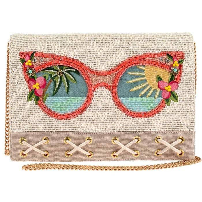 Mary Frances Summer Focus Beaded Sunglasses Crossbody Clutch Handbag - ILoveThatGift