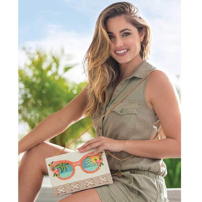 Mary Frances Summer Focus Beaded Sunglasses Crossbody Clutch Handbag - ILoveThatGift