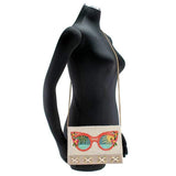 Mary Frances Summer Focus Beaded Sunglasses Crossbody Clutch Handbag - ILoveThatGift