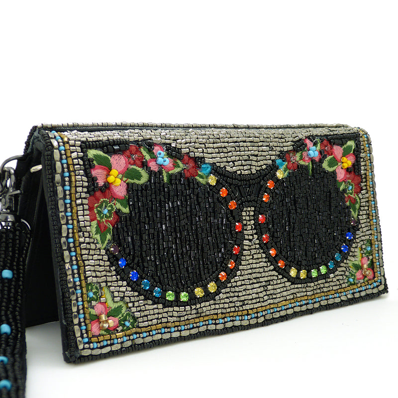 Mary Frances Shades Beaded Embroidered Cross Body Wallet - ILoveThatGift