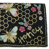 Mary Frances Honey Bee Beaded Crossbody Clutch Handbag - ILoveThatGift