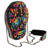 Mary Frances Out Of My Mind Beaded Crossbody Rainbow Skull Handbag - ILoveThatGift