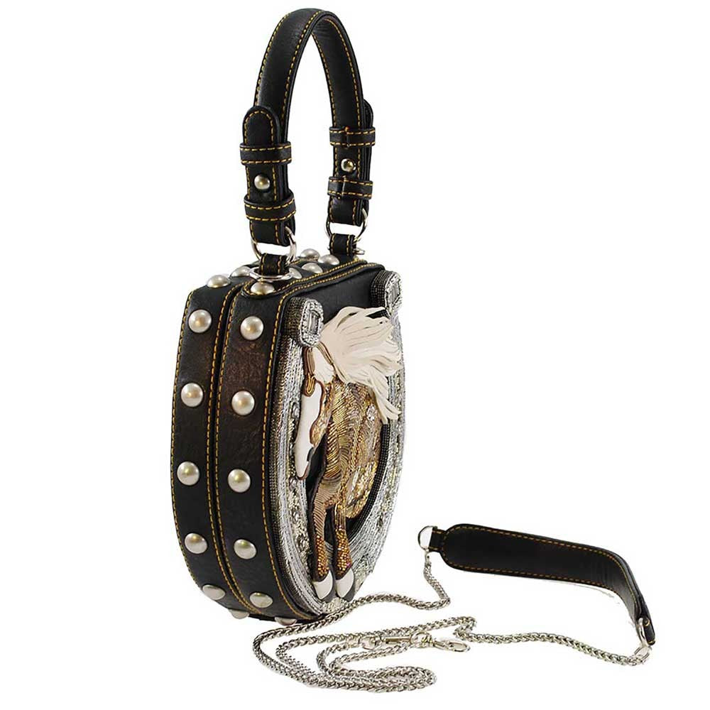 Mary Frances Mane Stay Embellished Horse Top Handle Bag Riding Equestrian 17-356 - ILoveThatGift