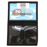 Nocona Western Mens Wallet Bi-Fold Pass Case Praying Cowboy Leather Brown Laced N5413908 - ILoveThatGift