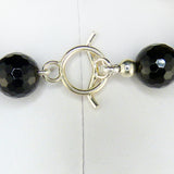 Simon Sebbag Sterling Silver Faceted Black Onyx Beads Toggle Clasp Necklace NB100FBO24 - ILoveThatGift