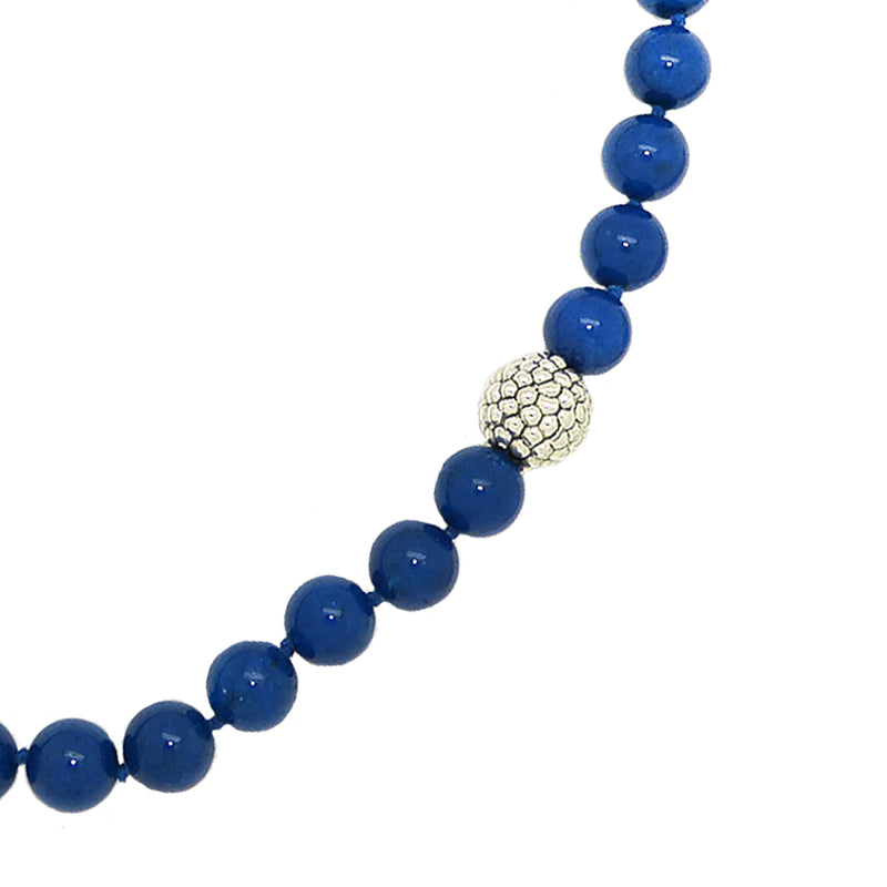 Simon Sebbag Sterling Silver Prosecco Bead Blue Lapis Toggle Clasp Necklace NB108LAPIS - ILoveThatGift