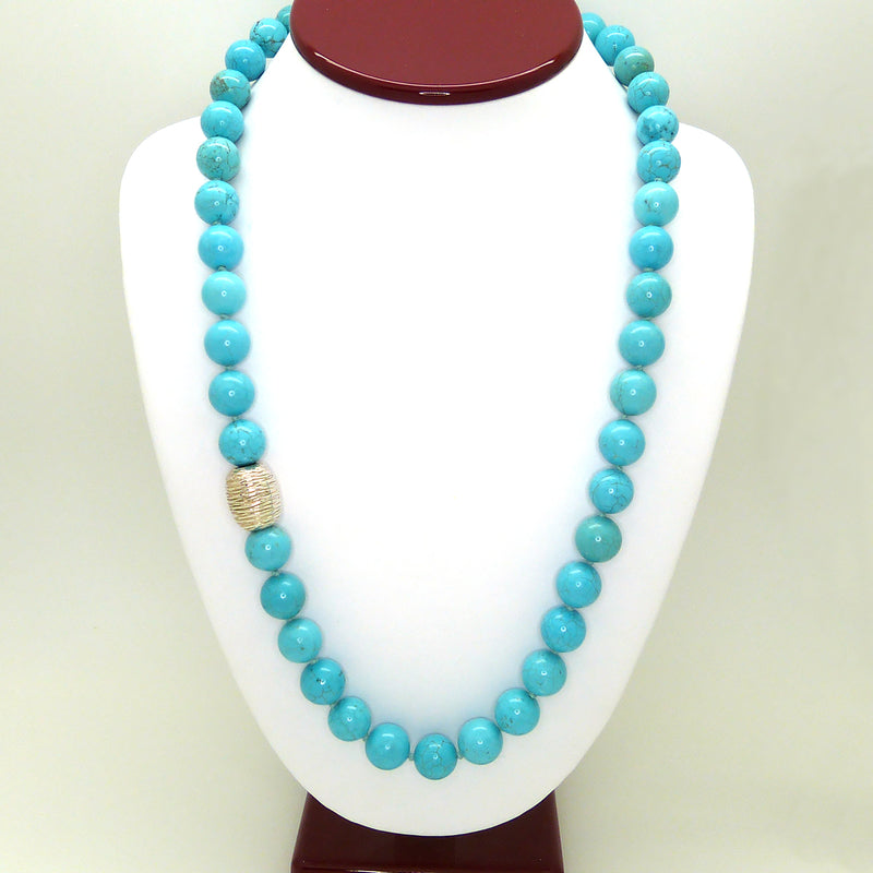 Simon Sebbag Sterling Silver Turquoise Beads Toggle Clasp Necklace NB114TQ24 - ILoveThatGift