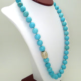Simon Sebbag Sterling Silver Turquoise Beads Toggle Clasp Necklace NB114TQ24 - ILoveThatGift