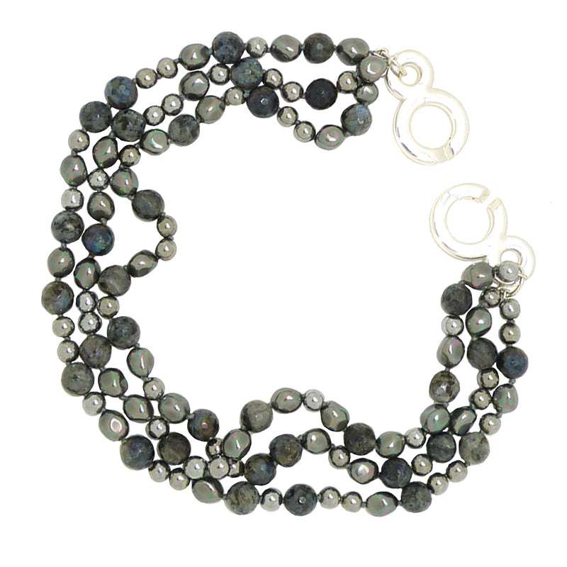 Simon Sebbag Sterling Silver Closure 3 Strand Metallic Silver Necklace SS NB747MSM3 - ILoveThatGift