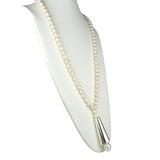Simon Sebbag Sterling Silver Pearl Long Drop Necklace Pendant NB765P - ILoveThatGift