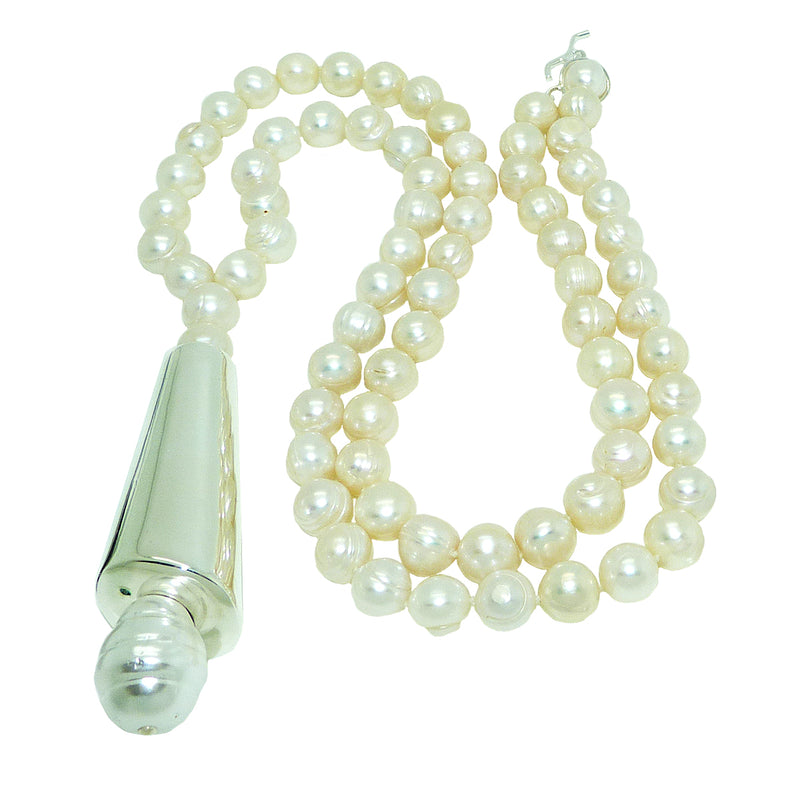 Simon Sebbag Sterling Silver Pearl Long Drop Necklace Pendant NB765P - ILoveThatGift