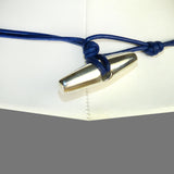 Simon Sebbag Matte Sodalite Bead Ink Blue Leather Sterling Silver Beads Necklace Lariat NB815MSIL - ILoveThatGift