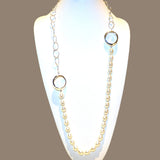 Simon Sebbag Long Small Shell Pearl Chain Necklace Sterling Silver 925 Round Oval NB826SSPCH - ILoveThatGift