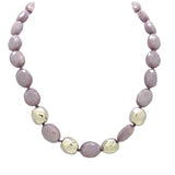 Simon Sebbag Sterling Alternating 4 Twisted Beads Lilac Purple Crystal Necklace NB888LOC