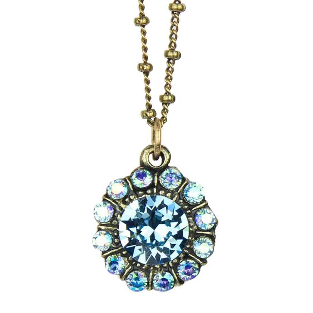 Anne Koplik Aqua Blue Marley Princess Earrings Swarovski Crystal Necklace ER4718AQU - ILoveThatGift