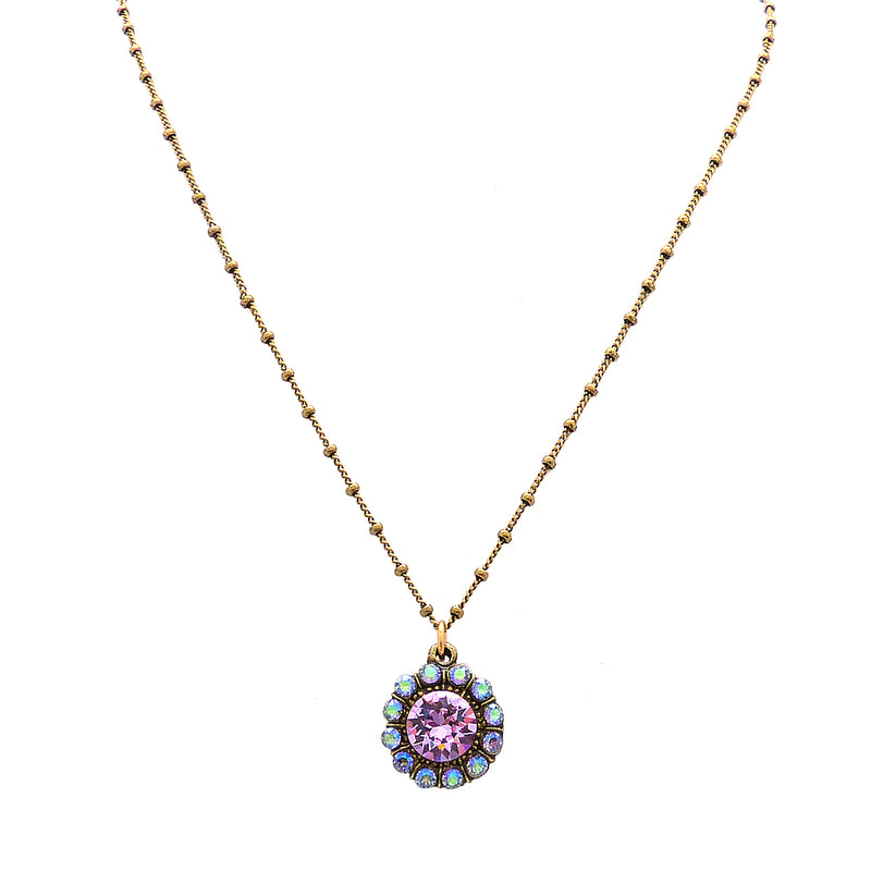 Anne Koplik Violet Elsie Princess Pendant Swarovski Crystal Necklace NK4718VIO - ILoveThatGift