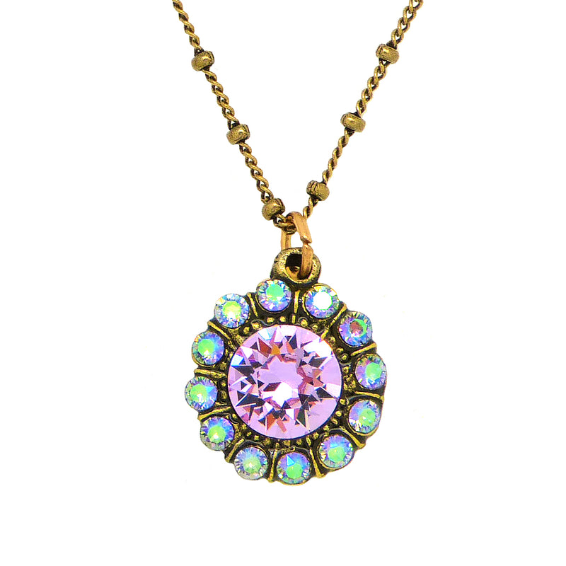 Anne Koplik Violet Elsie Princess Pendant Swarovski Crystal Necklace NK4718VIO - ILoveThatGift