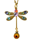Anne Koplik Swarovski Crystal Single Dragonfly Necklace NKG103MUL Multicolor Gol - ILoveThatGift