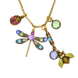 Anne Koplik Dragonfly Bumble Bee Ladybug Jumble Pendant Necklace Swarovski Crystals NKJ100LUM - ILoveThatGift