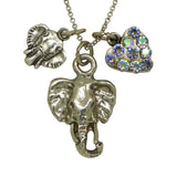 Anne Koplik Elephant Heart Charm Pendant Necklace Swarovski Crystals NSJ212ELE - ILoveThatGift